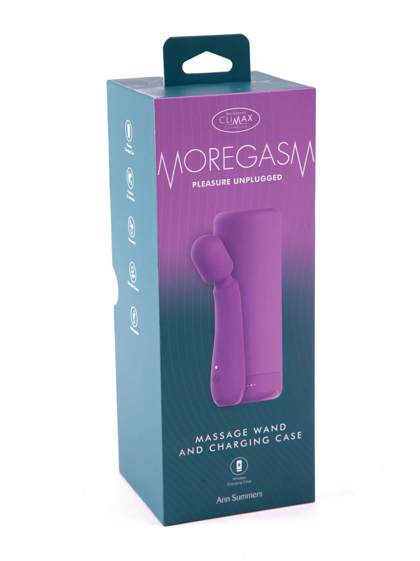 Moregasm+ Pleasure Unplugged Vibrating Massage Wand with Charging Case