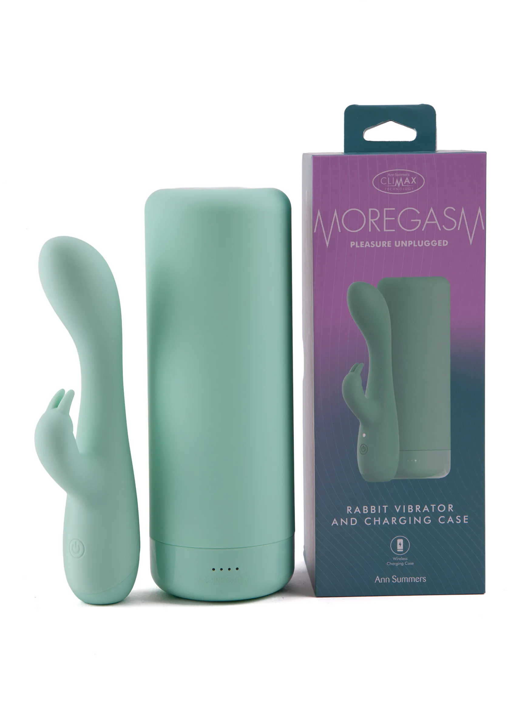 Moregasm+ Pleasure Unplugged Rabbit Vibrator with Charging Case