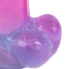 Ombre 6 Inch Textured Suction Cup Dildo