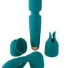 4 Piece Vibrating Massage Wand & Heads Set