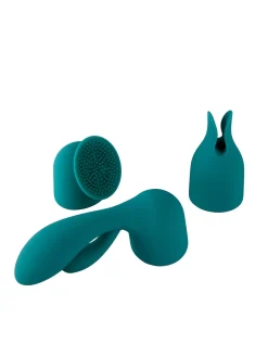 4 Piece Vibrating Massage Wand & Heads Set
