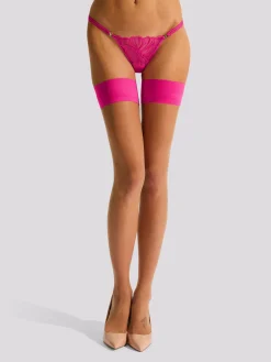 Plain Top Hold Ups - Bright Pink