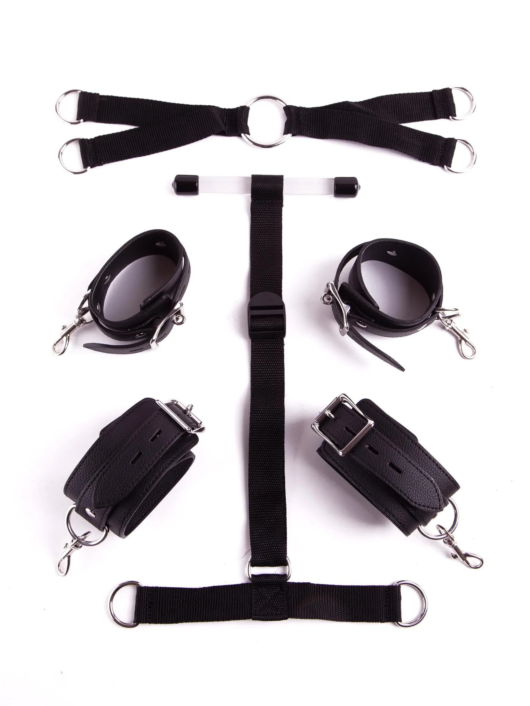 Positioned for Pleasure 6 Piece Bondage Restraint Set