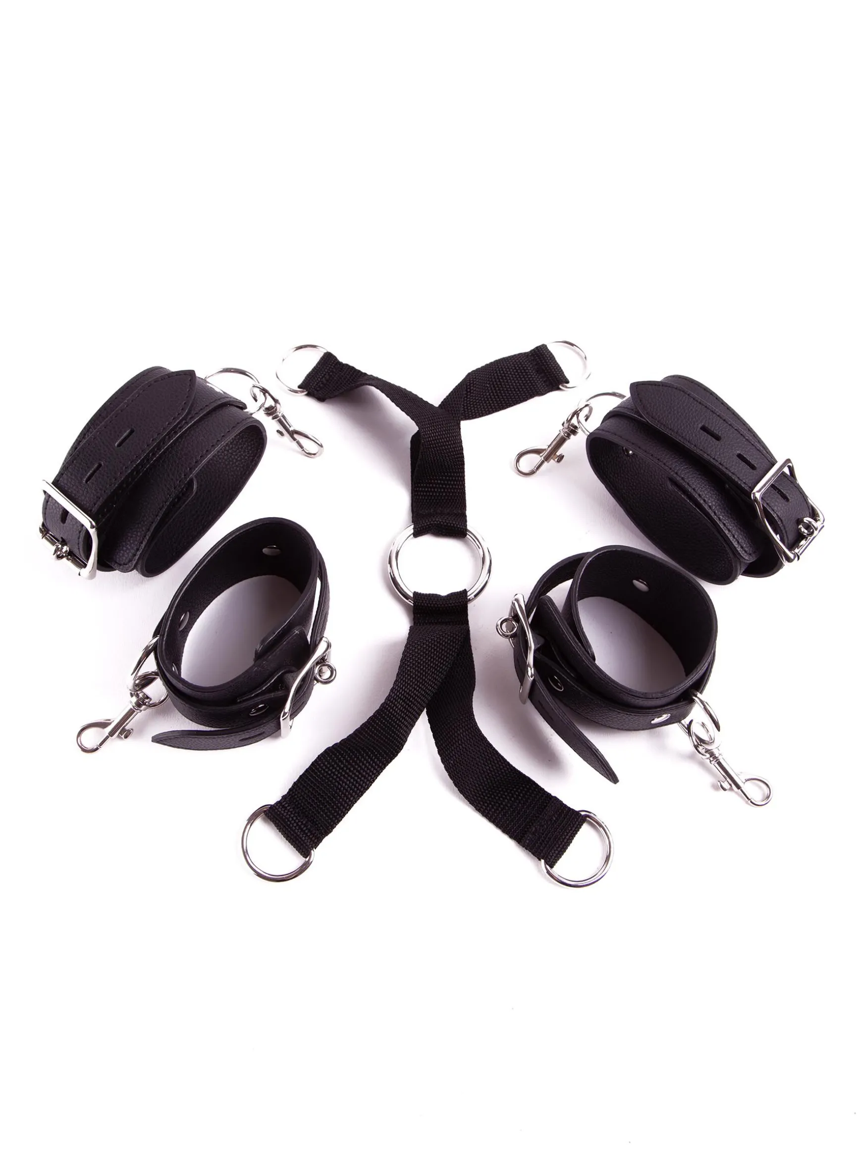 Positioned for Pleasure 6 Piece Bondage Restraint Set