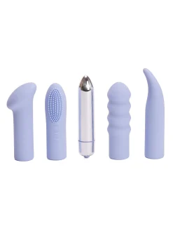 Power Bullet Sex Toy Set with 4 Interchangeable Silicone Sleeves