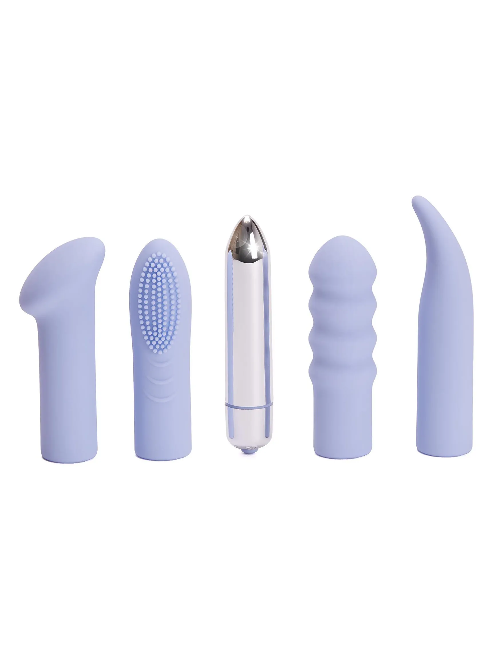 Power Bullet Sex Toy Set with 4 Interchangeable Silicone Sleeves