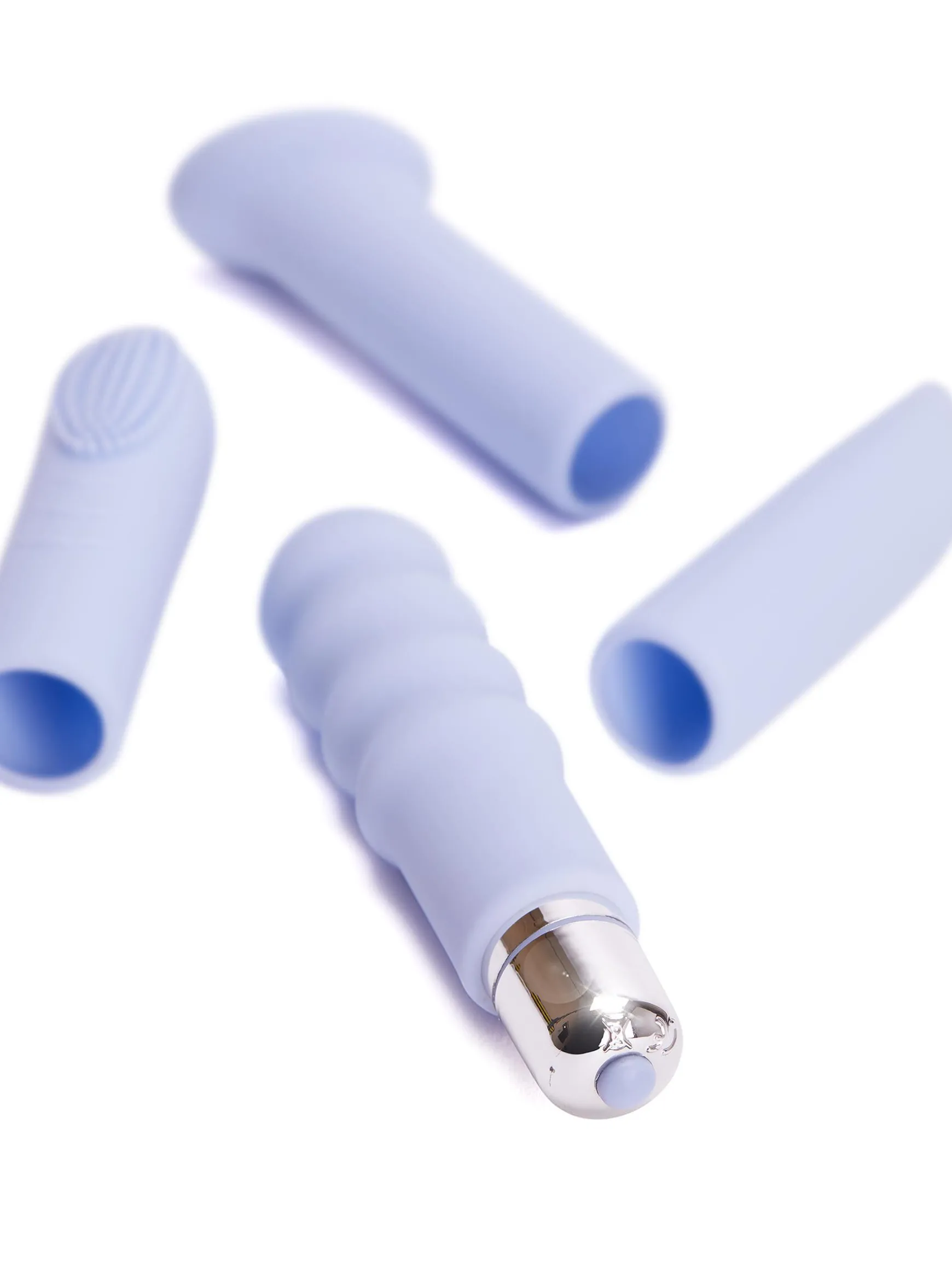 Power Bullet Sex Toy Set with 4 Interchangeable Silicone Sleeves