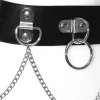 PU Bondage Belt with Link & Chain Detail