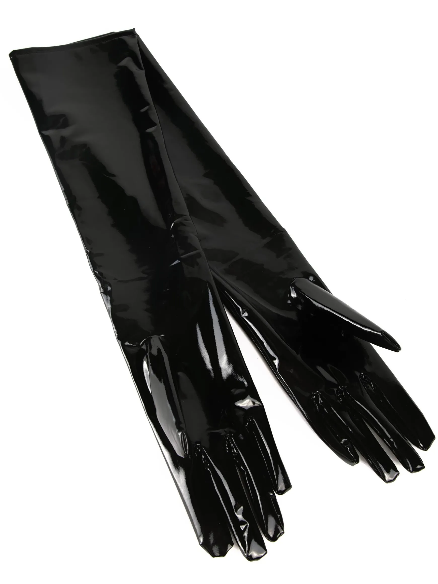 PU Wet Look Elbow Length Gloves