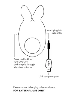 Rampant Rabbit Vibrating Silicone Cock Ring