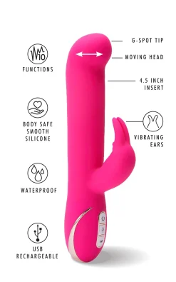 Rampant Rabbit Waterproof Stroking G-Spot Vibrator