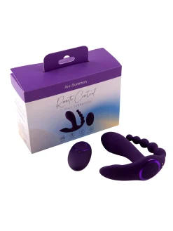 Remote Control 3 Way Clitoral G-Spot Anal Vibrator