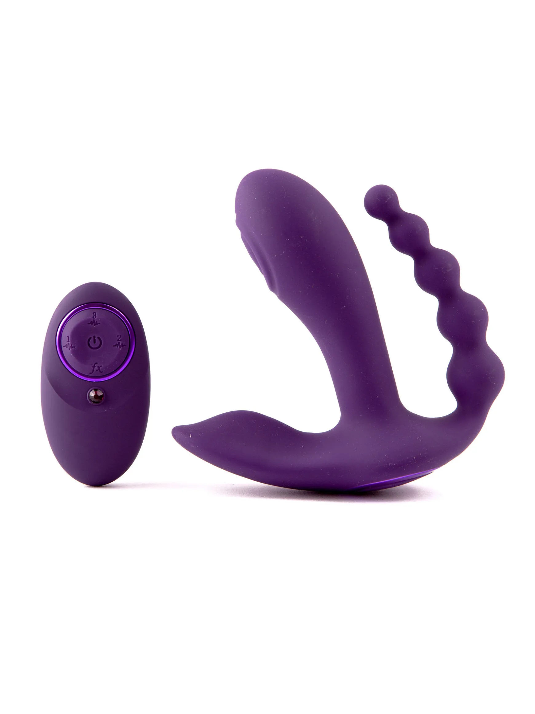 Remote Control 3 Way Clitoral G-Spot Anal Vibrator