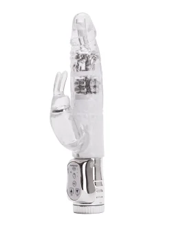 Rotating Rampant Rabbit Glitter Jelly Vibrator