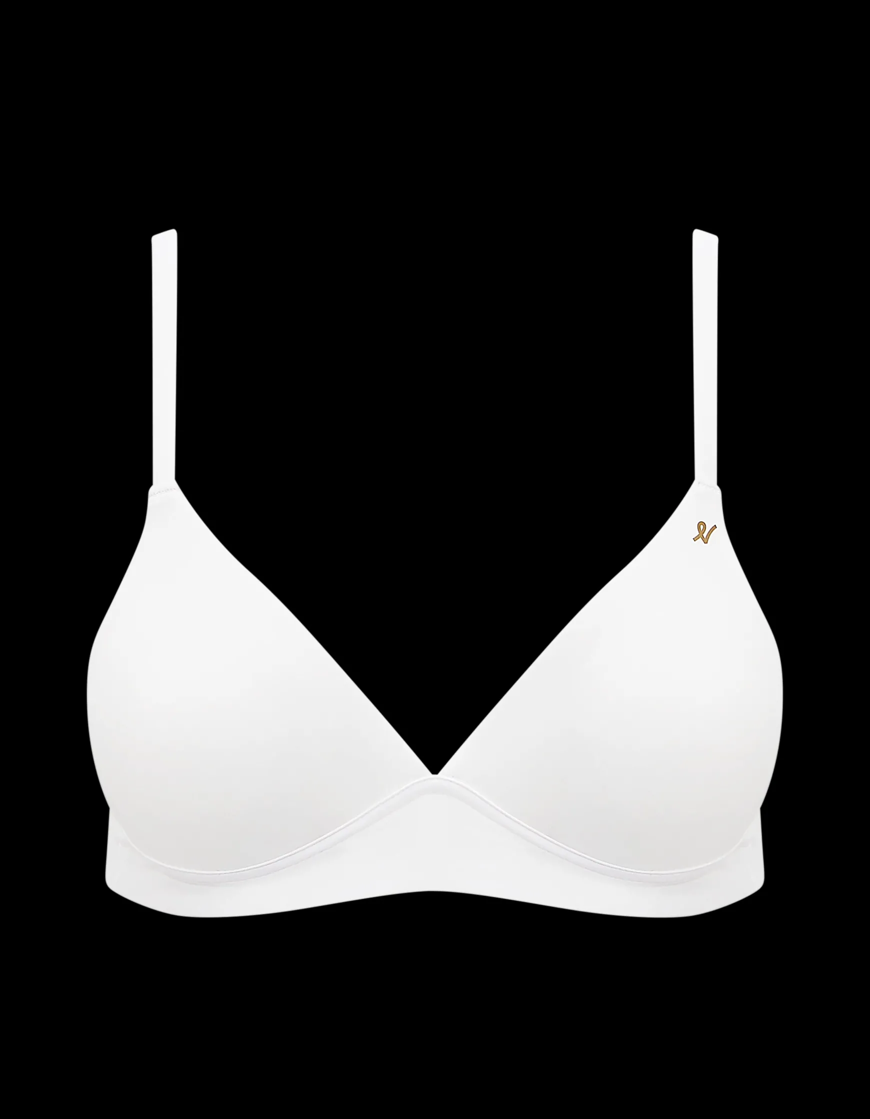 Second Skin Triangle Bralette - White