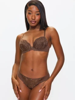 Sexy Lace Brazilian Knickers - Nude 04