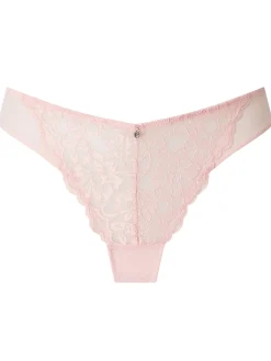 Sexy Lace Brazilian Knickers - Pale Pink