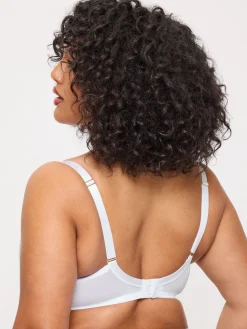 Sexy Lace Non Padded Fuller Bust Plunge Bra - Pack of 2 - White