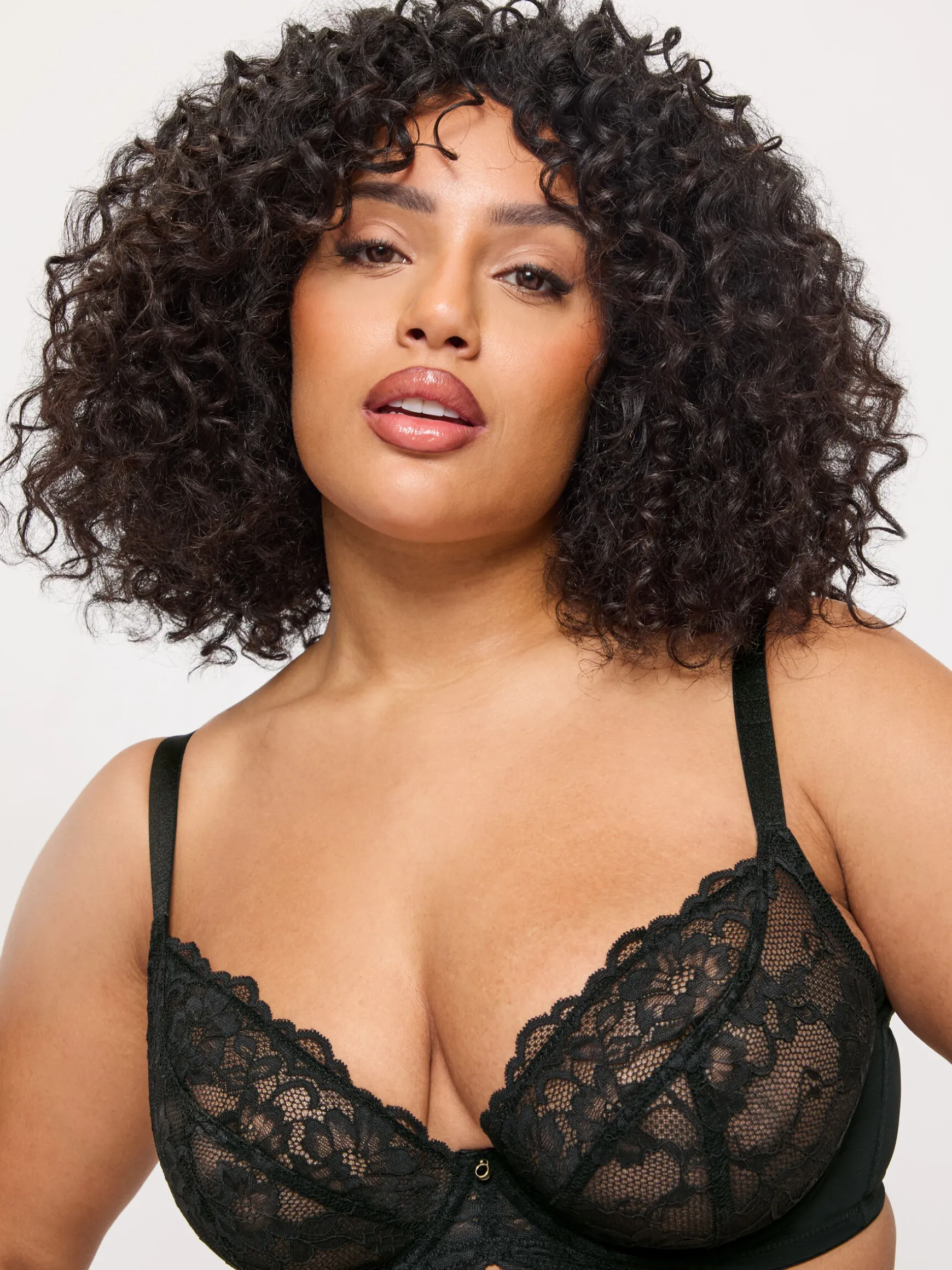 Sexy Lace Non Padded Fuller Bust Plunge Bra - Pack of 2 - Black