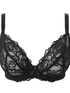 Sexy Lace Non Padded Fuller Bust Plunge Bra Pack of 2 - Assorted