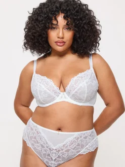 Sexy Lace Non Padded Fuller Bust Plunge Bra Pack of 2 - Assorted