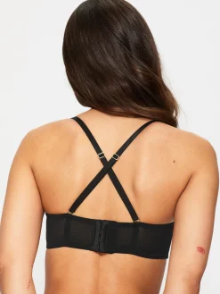 Sexy Lace Padded Multiway Bra - Black