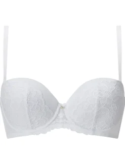 Sexy Lace Padded Multiway Bra - White