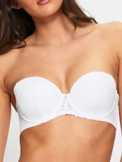 Sexy Lace Padded Multiway Bra - White