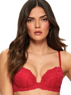Sexy Lace Padded Plunge Bra - Pack of 2 - Multi