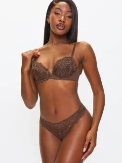Sexy Lace Thong - Nude 04