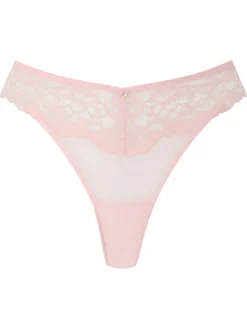 Sexy Lace Thong - Pale Pink