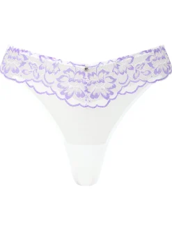 Sexy Lace Thong - White/Lilac