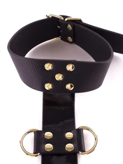 Signature Faux Leather Neck to Wrist Restraint
