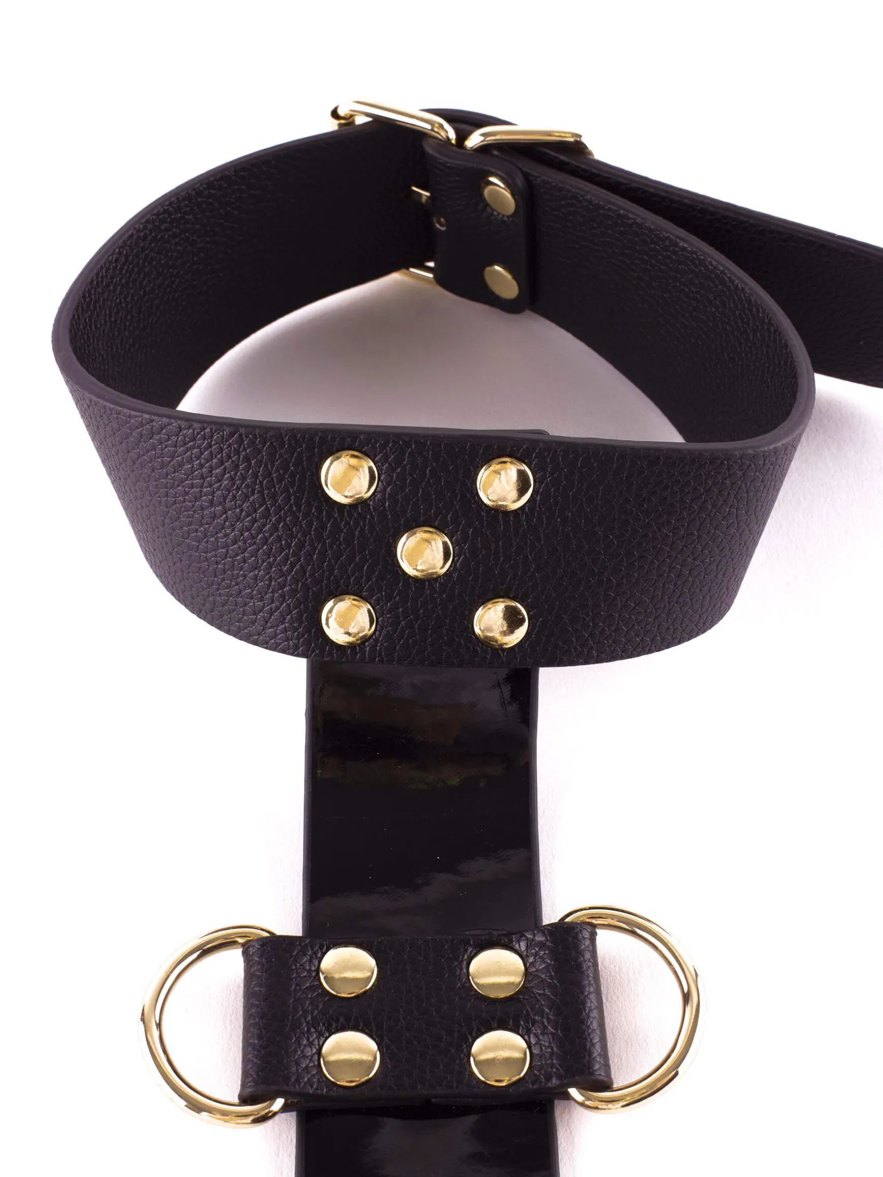 Signature Faux Leather Neck to Wrist Restraint