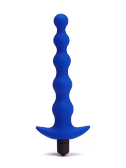Silicone Vibrating Graduated Anal Beads with Removable Bullet