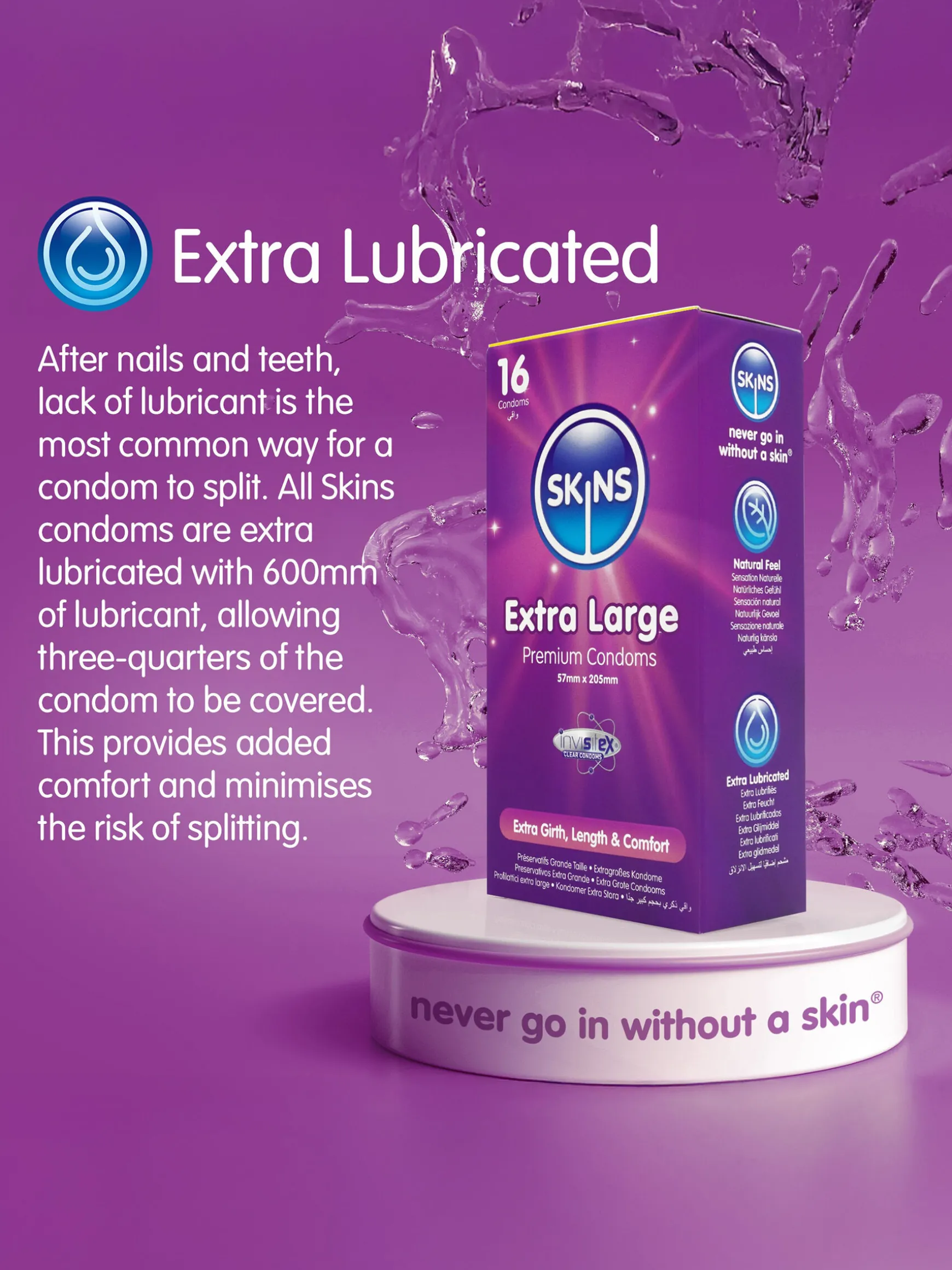 Skins Condoms Extra Large 16 Pack