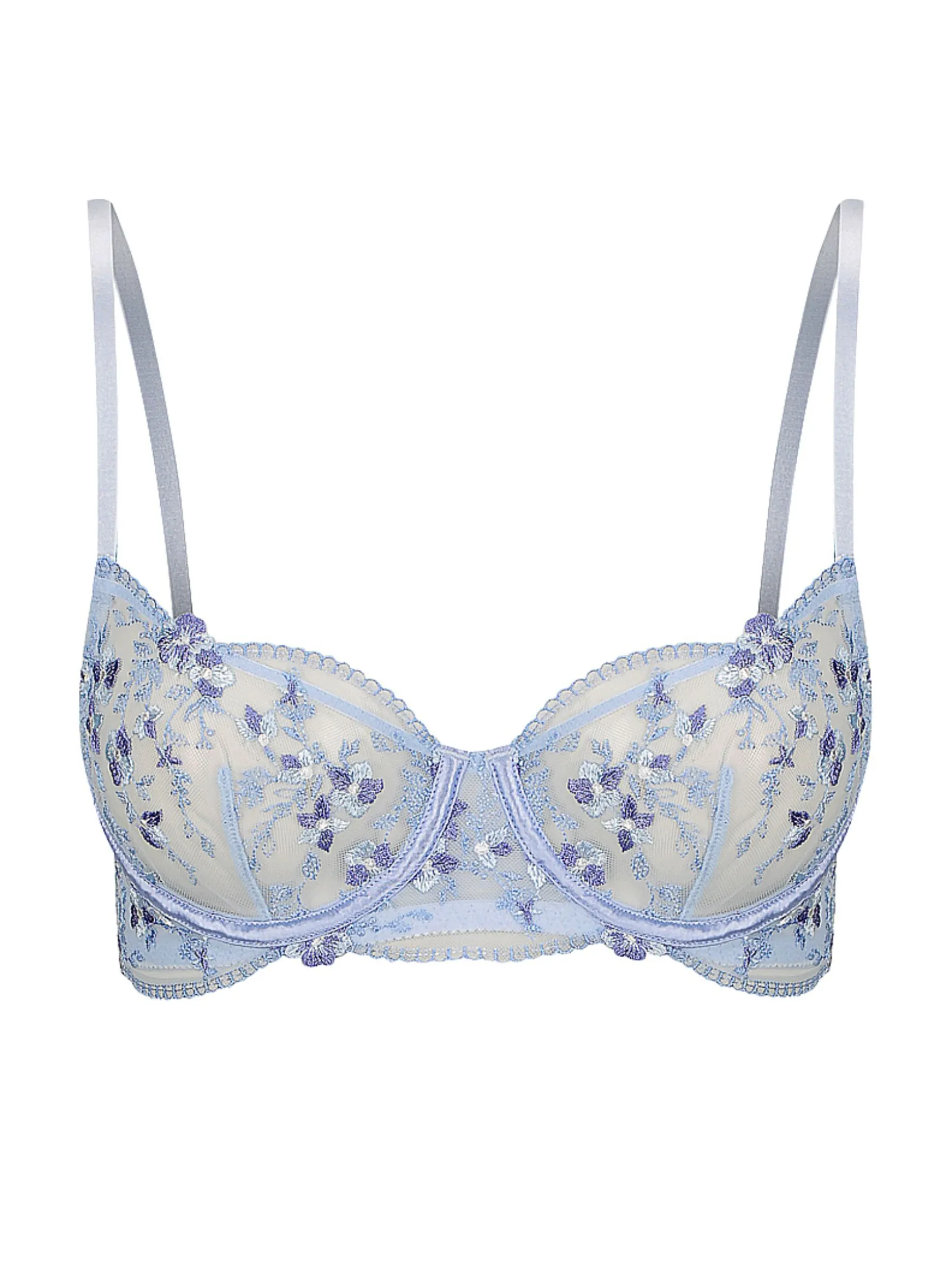 Sofia Non Pad Plunge Bra - Blue