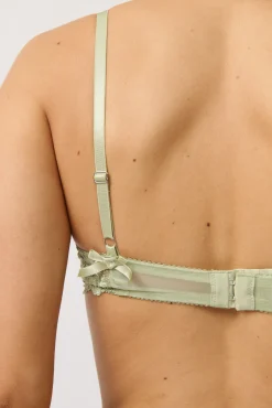 Sofia Non Pad Plunge Bra - Light Green