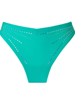 Summer Siren High Waisted Bikini Bottoms - Teal