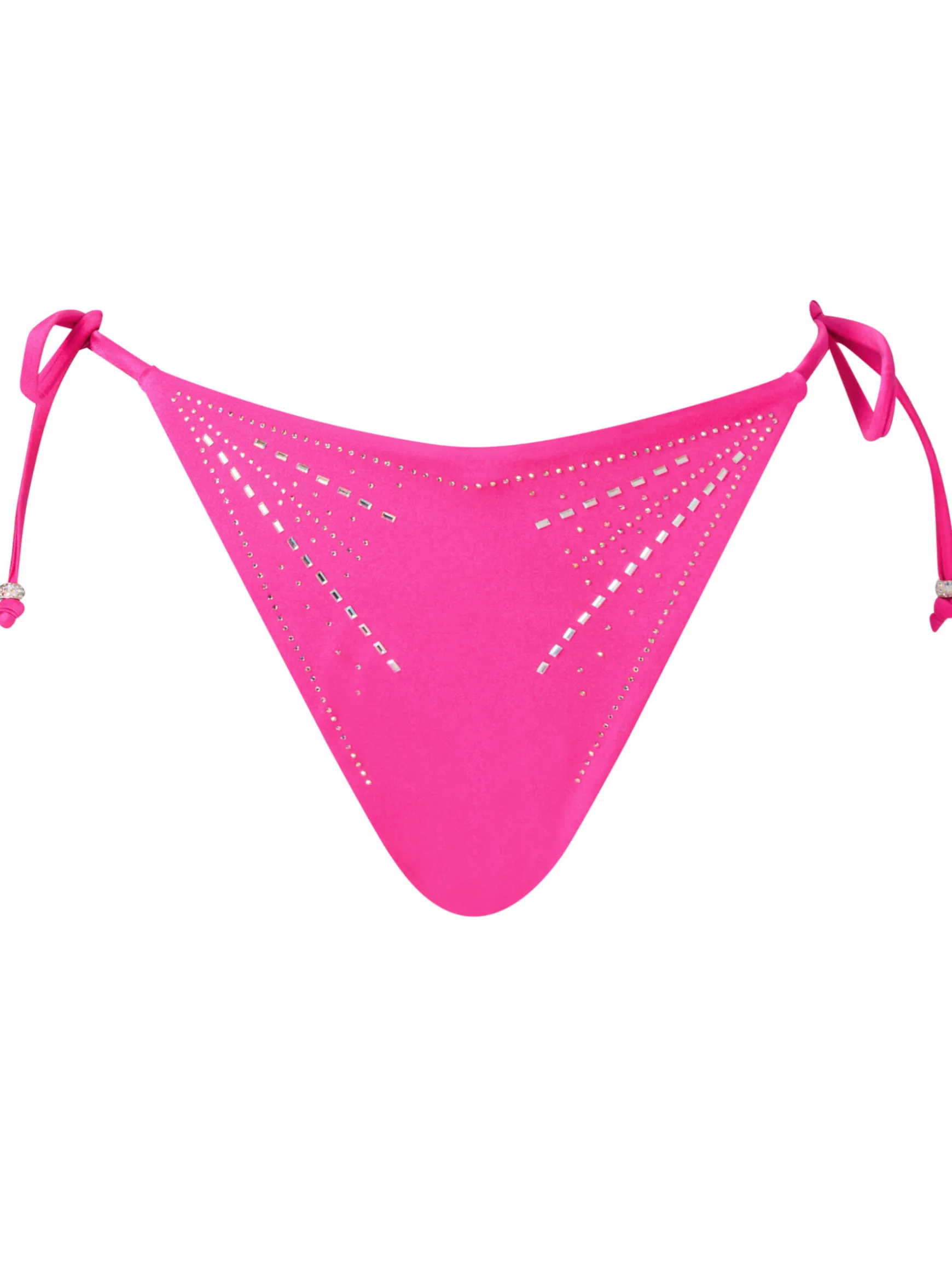 Summer Siren Tie Side Bikini Brazilian - Bright Pink