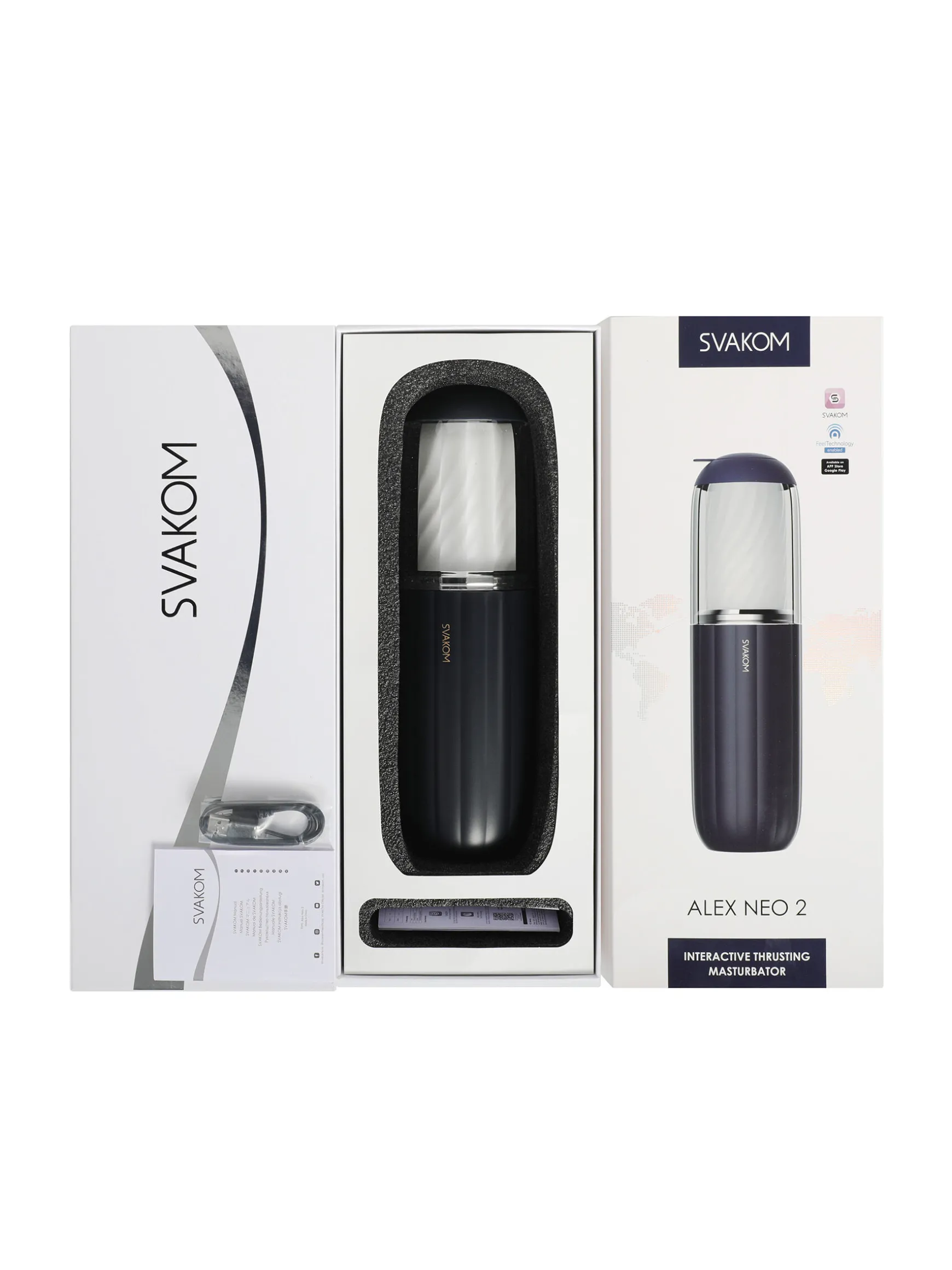Svakom Alex Neo 2 App Controlled Thrusting Masturbator
