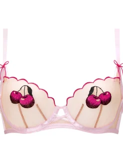 Sweet Cherry Non Padded Balcony Bra - Mid Pink