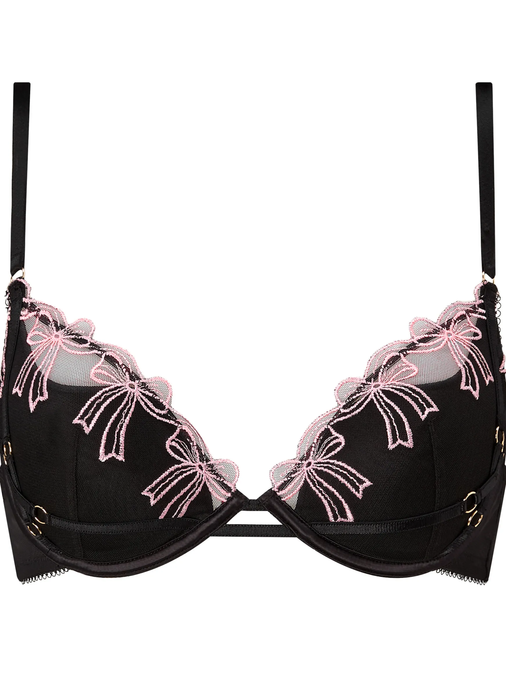 Sweet Embrace Padded Plunge Bra - Black