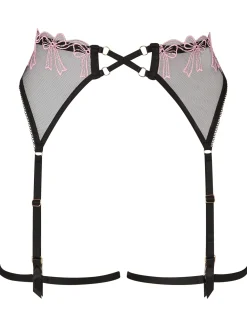 Sweet Embrace Suspender Belt - Black
