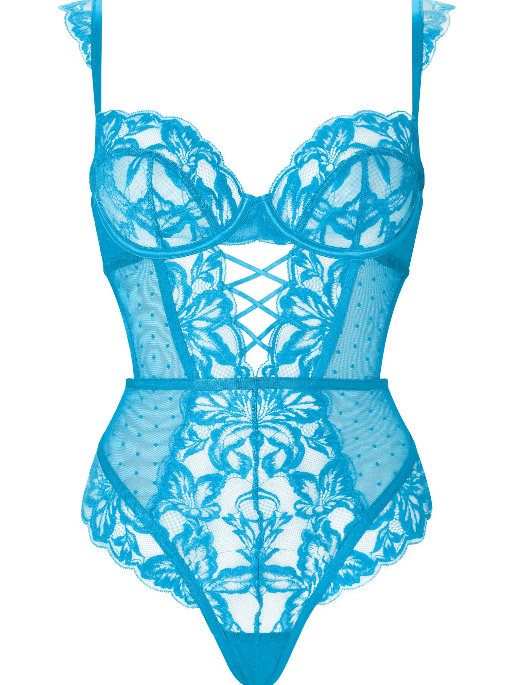 Sweet Romance Lace Lingerie Body - Blue