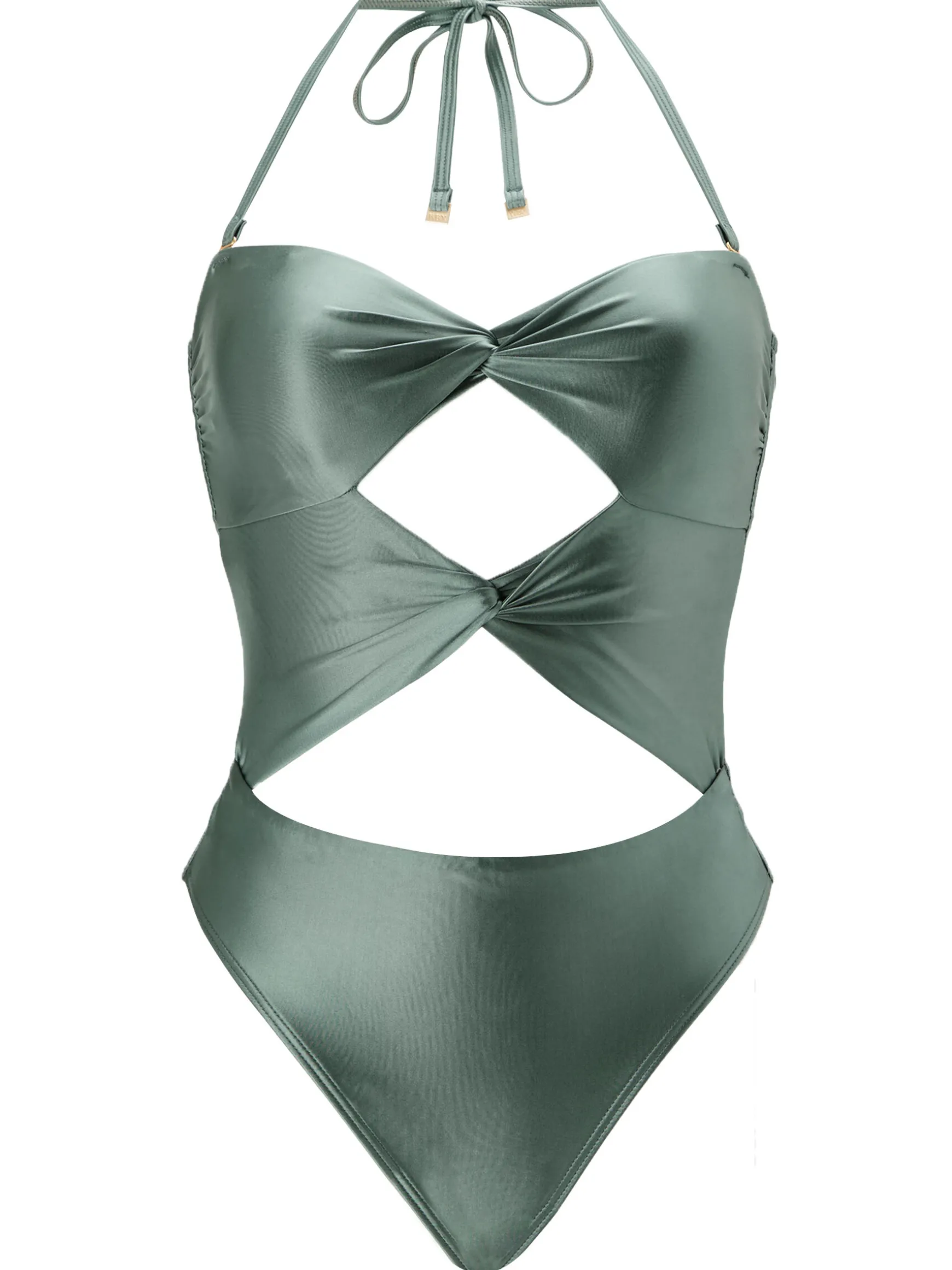 Swim Solid Collections Swimsuit - Dark Green