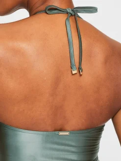 Swim Solid Collections Swimsuit - Dark Green