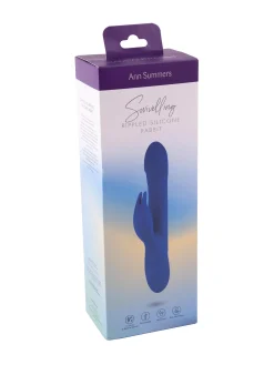 Swivelling Rippled Silicone Rabbit G-Spot Vibrator