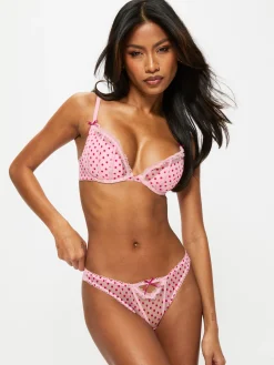 Tease & Trouble Brazilian Knickers - Pale Pink