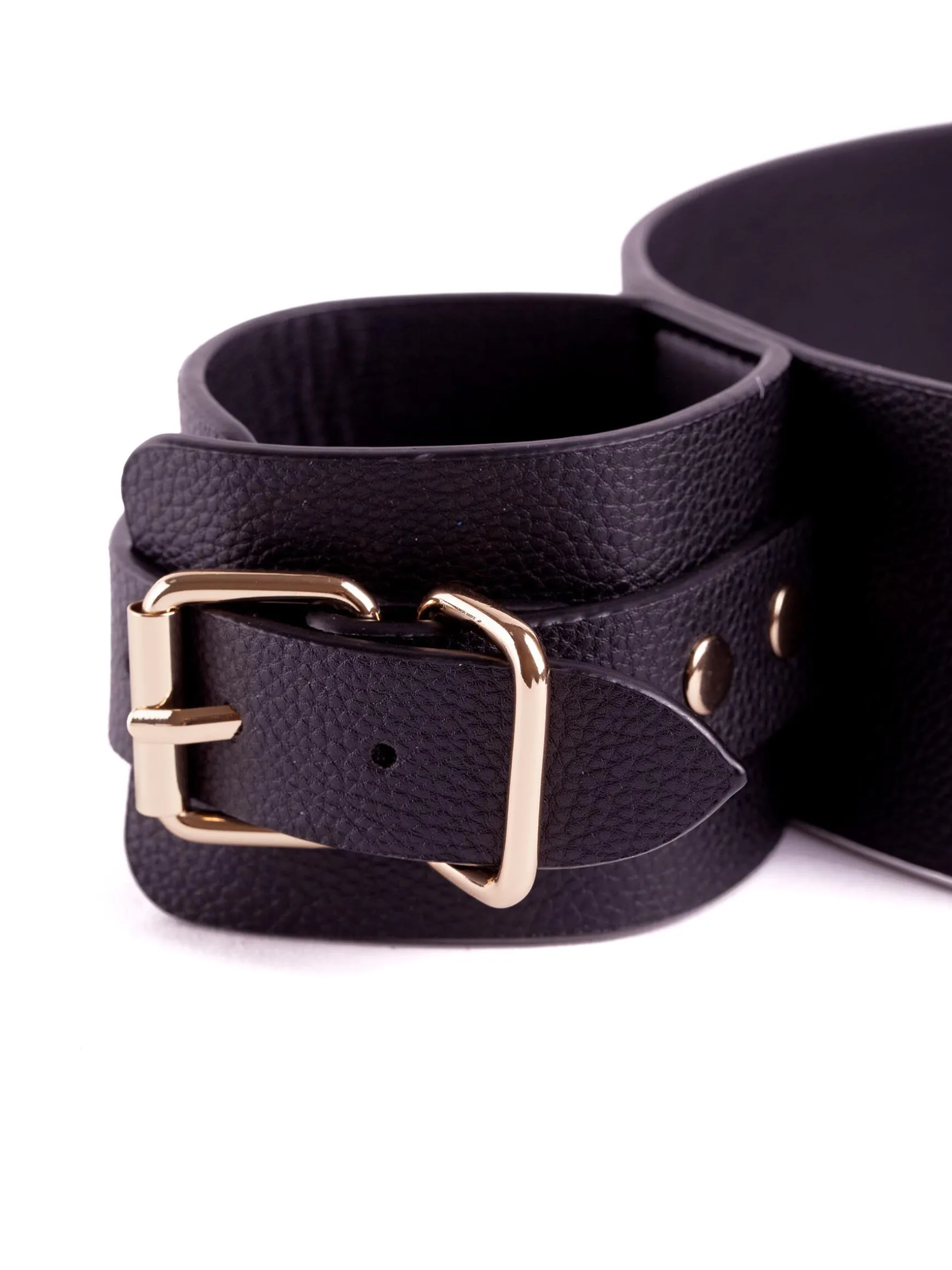Thigh To Wrist PU Cuffs Bondage Restraint